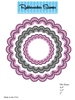 Nested Circle Scallop w/ Holes Die Cut 5119D