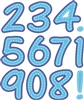 Number Outlines w/ stitch Die Cut 5140-03D