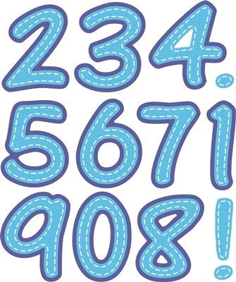 5140-03D Number Outlines w/ stitch Die Cut