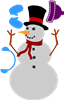 5162-13D Snowman Die