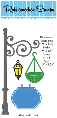 5163D Lamp Post w/ accessories Die