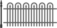 5215-07D Wrought Iron Fence Die