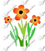 5402-04D Classic Flower and Stems