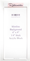 Acrylic Stamping  Block 4" x 9"